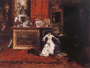 William Merritt Chase The Studio view oil painting artist